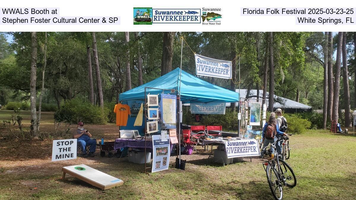 WWALS Booth at Florida Folk Festival 2025-03-23-25, Stephen Foster Cultural Center & SP, White Springs, FL