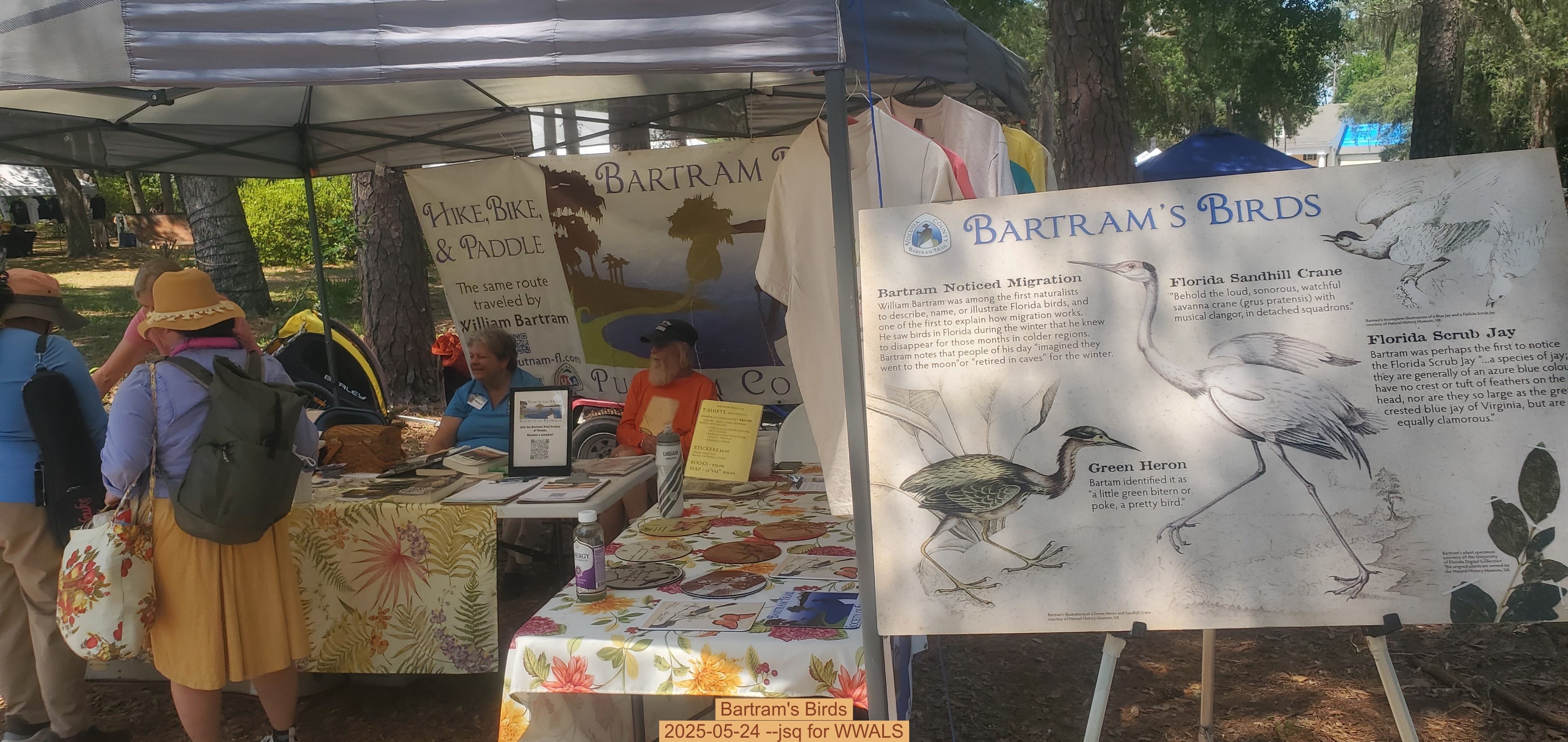 Bartram's Birds, 2025-05-24 --jsq for WWALS