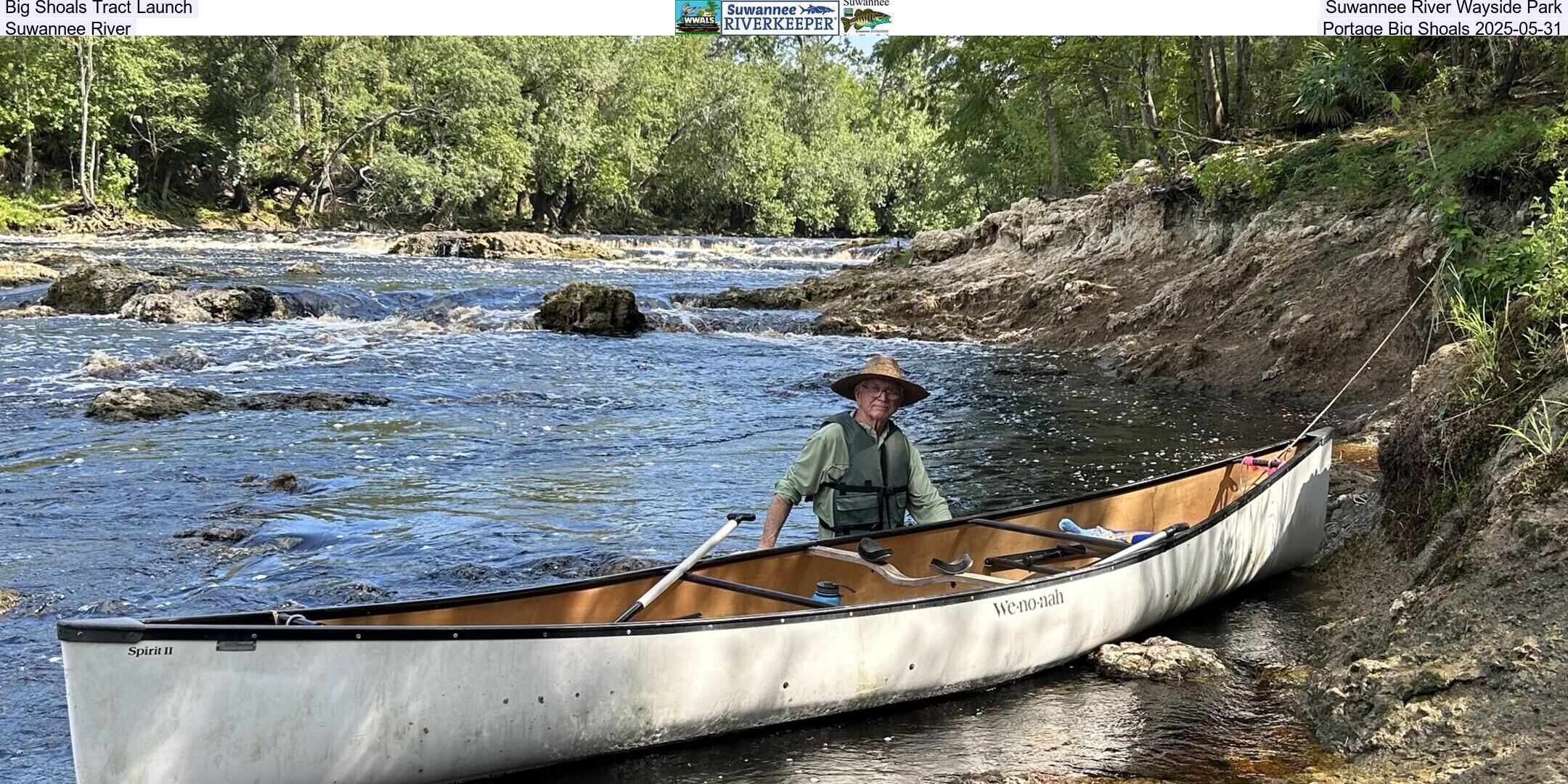 Big Shoals Tract Launch, Suwannee River Wayside Park, Suwannee River, Portage Big Shoals 2025-05-31