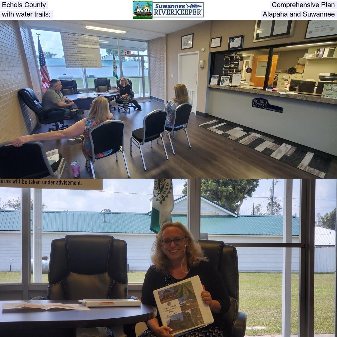 Echols County Comprehensive Plan, with water trails: Alapaha and Suwannee