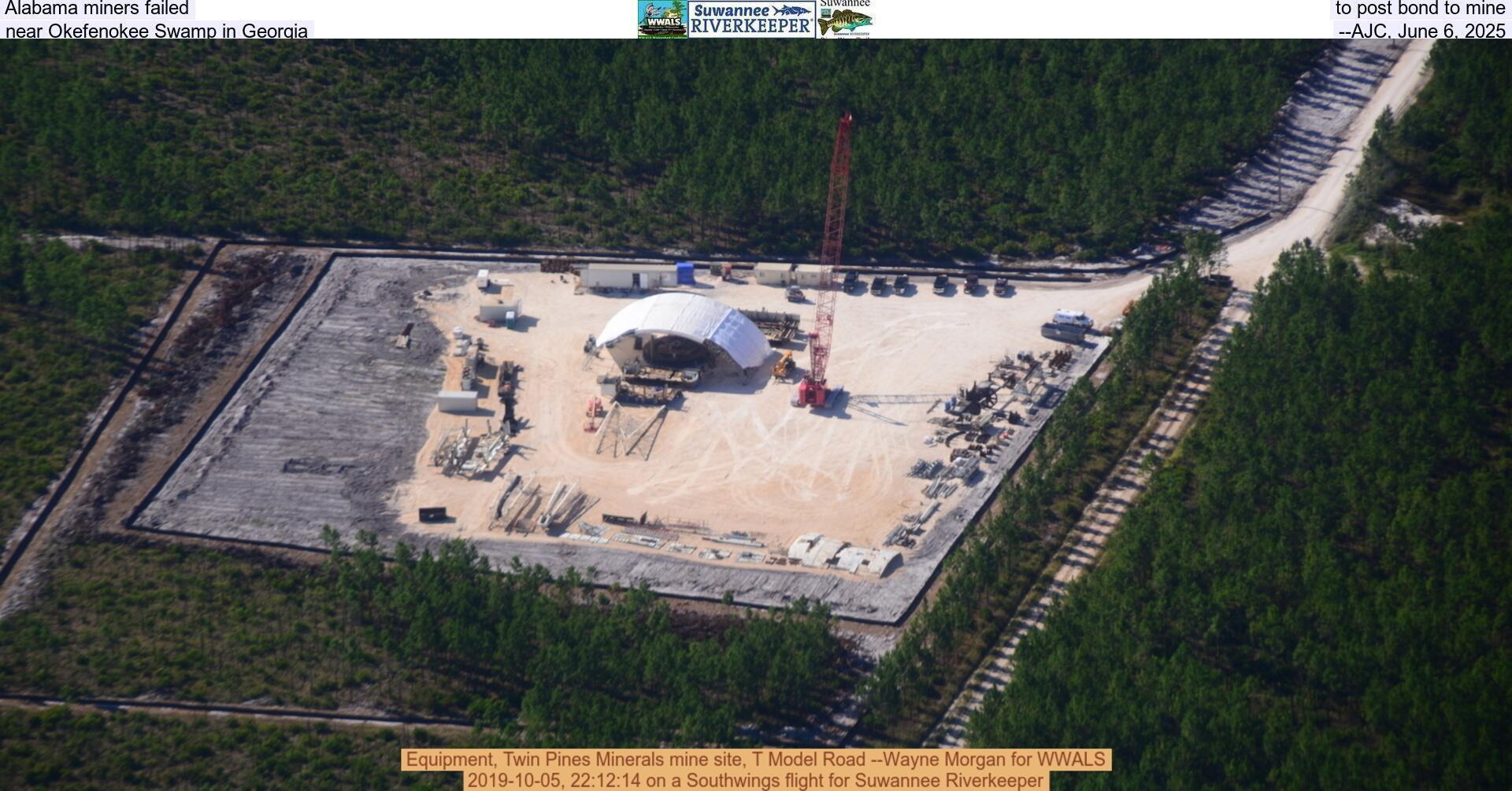 [Alabama miners failed to post bond to mine near Okefenokee Swamp in Georgia --AJC, June 6, 2025]