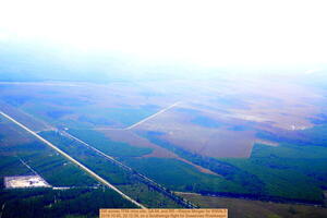 [SW across TPM mine site, GA 94, and RR --Wayne Morgan for WWALS, 2019-10-05, 22:12:39, on a Southwings flight for Suwannee Riverkeeper]