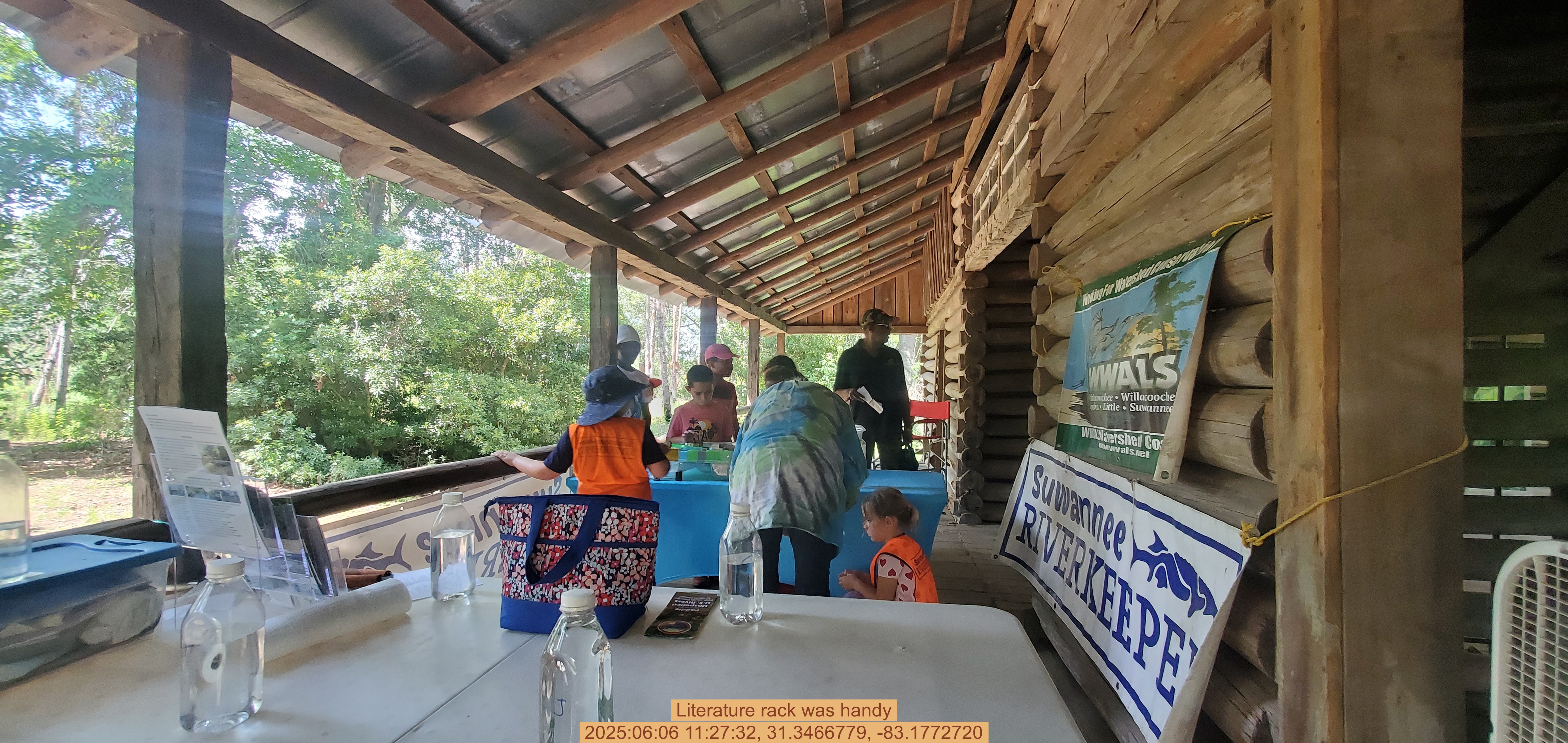 Literature rack was handy, 2025:06:06 11:27:32, 31.3466779, -83.1772720