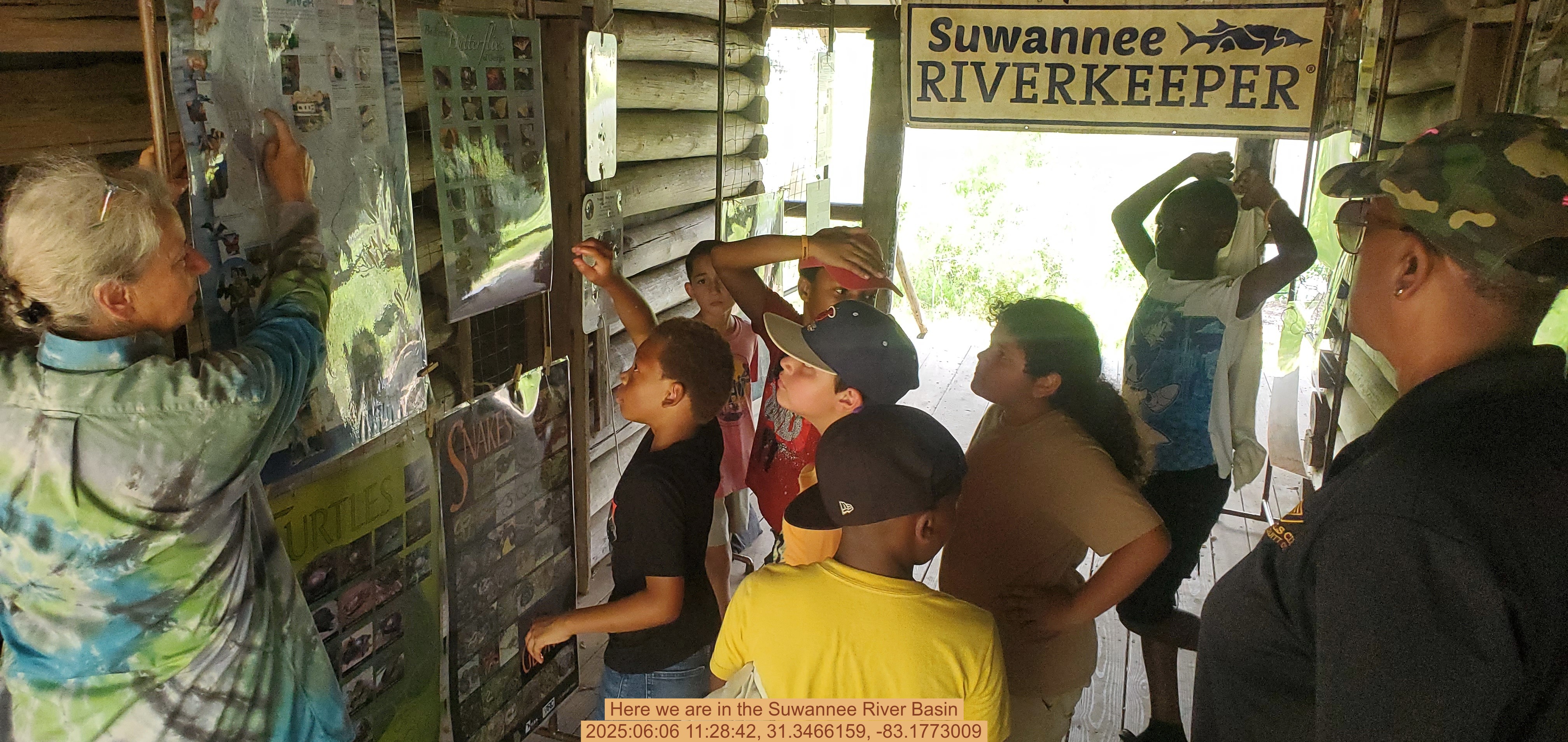 Here we are in the Suwannee River Basin, 2025:06:06 11:28:42, 31.3466159, -83.1773009