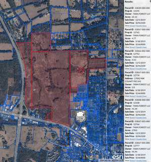 [Map: Tara Forest Llc --Alachua Property Appraiser]