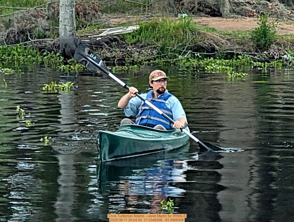 Chris Turtleman Adams --Janet Martin for WWALS, 2025:06:11 20:04:54, 31.0348306, -83.0968306