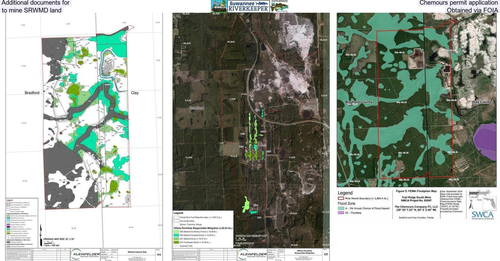[Additional documents for Chemours permit application to mine SRWMD land. Obtained via FOIA]