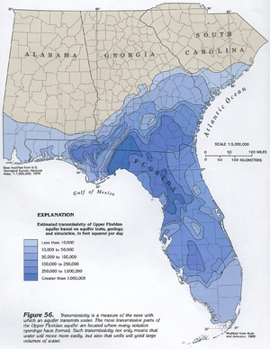 [Floridan Aquifer Transmissivity USGS]