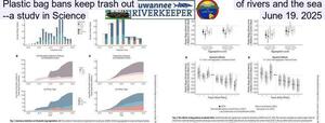 [Plastic bag bans keep trash out of rivers and the sea --a study in Science, June 19, 2025]