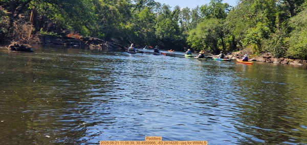 [Paddlers, 2025:06:21 11:06:39, 30.4959966, -83.2414220 --jsq for WWALS]