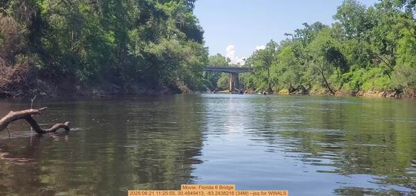 [Movie: Florida 6 Bridge, 2025:06:21 11:25:55, 30.4849413, -83.2438216 (34M) --jsq for WWALS]