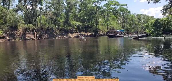 Movie: Party boat, 2025:06:21 12:28:15, 30.4723388, -83.2422116 (15M) --jsq for WWALS