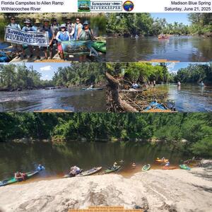 [Florida Campsites to Allen Ramp, Madison Blue Spring, Withlacoochee River, Saturday, June 21, 2025]