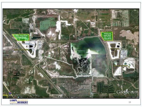 Map: New, lined Swift Creek PGSS