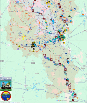[Map: Holly Point, Withlacoochee River --WLRWT]
