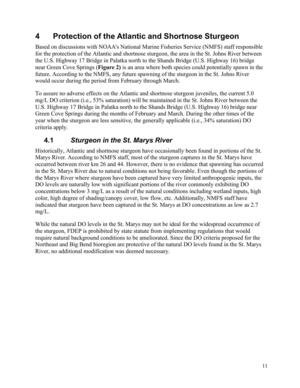 [4 Protection of the Atlantic and Shortnose Sturgeon 4.1 Sturgeon in the St. Marys River]