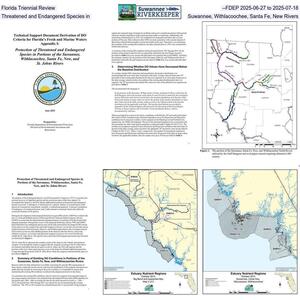[Florida Triennial Review, --FDEP 2025-06-27 to 2025-07-18, Threatened and Endangered Species in Suwannee, Withlacoochee, Santa Fe, New Rivers]