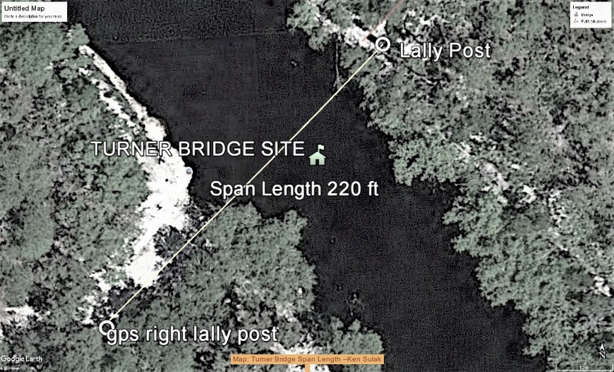 Map: Turner Bridge Span Length --Ken Sulak