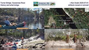 [Turner Bridge, Suwannee River --Ken Sulak 2025-07-01, History and what bridge artifacts reveal or conceal]