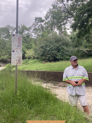 [Signs, Langdale Park Boat Ramp, Withlacoochee River @ North Valdosta Road, 2025:07:02 09:22:19, 30.8876250, -83.3236389 --Cindy Vedas for WWALS]