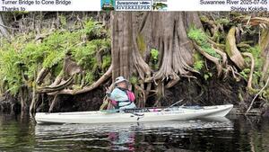 [Turner Bridge to Cone Bridge, Suwannee River 2025-07-05, Thanks to Shirley Kokidko]