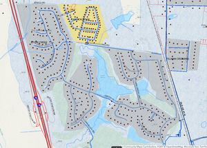[Map: Stone Creek Subdivision, 2025-07-08 --VALORGIS]