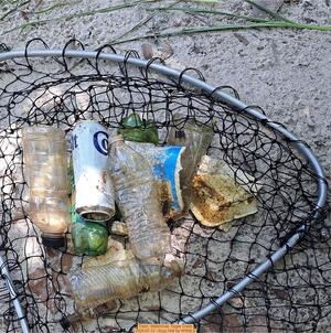 [Trash, WaterGoat, Sugar Creek, 2025-07-12 --Suzy Hall for WWALS]