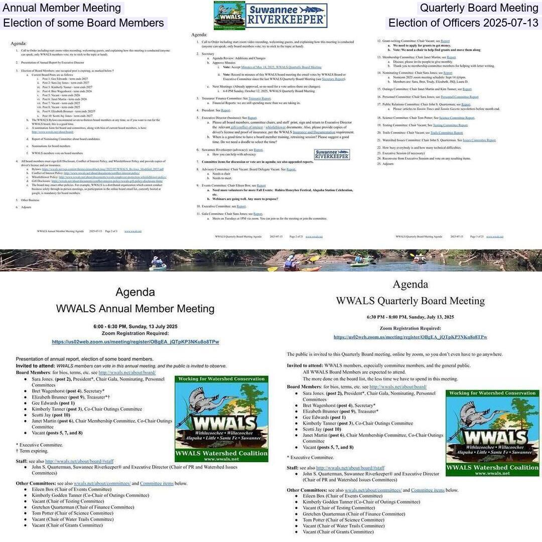 Annual Member Meeting & Quarterly Board Meeting, Election of some Board Members, Election of Officers 2025-07-13