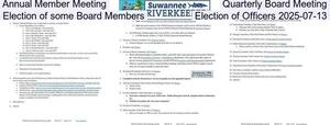 [Annual Member Meeting & Quarterly Board Meeting, Election of some Board Members, Election of Officers 2025-07-13]