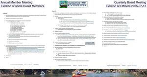 [Annual Member Meeting & Quarterly Board Meeting, Election of some Board Members, Election of Officers 2025-07-13]