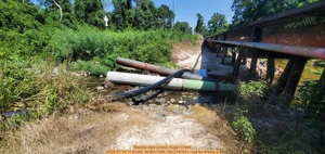 [Bypass pipe across Sugar Creek, 2025:07:14 11:53:50, 30.8517396, -83.3147811 --jsq for WWALS]