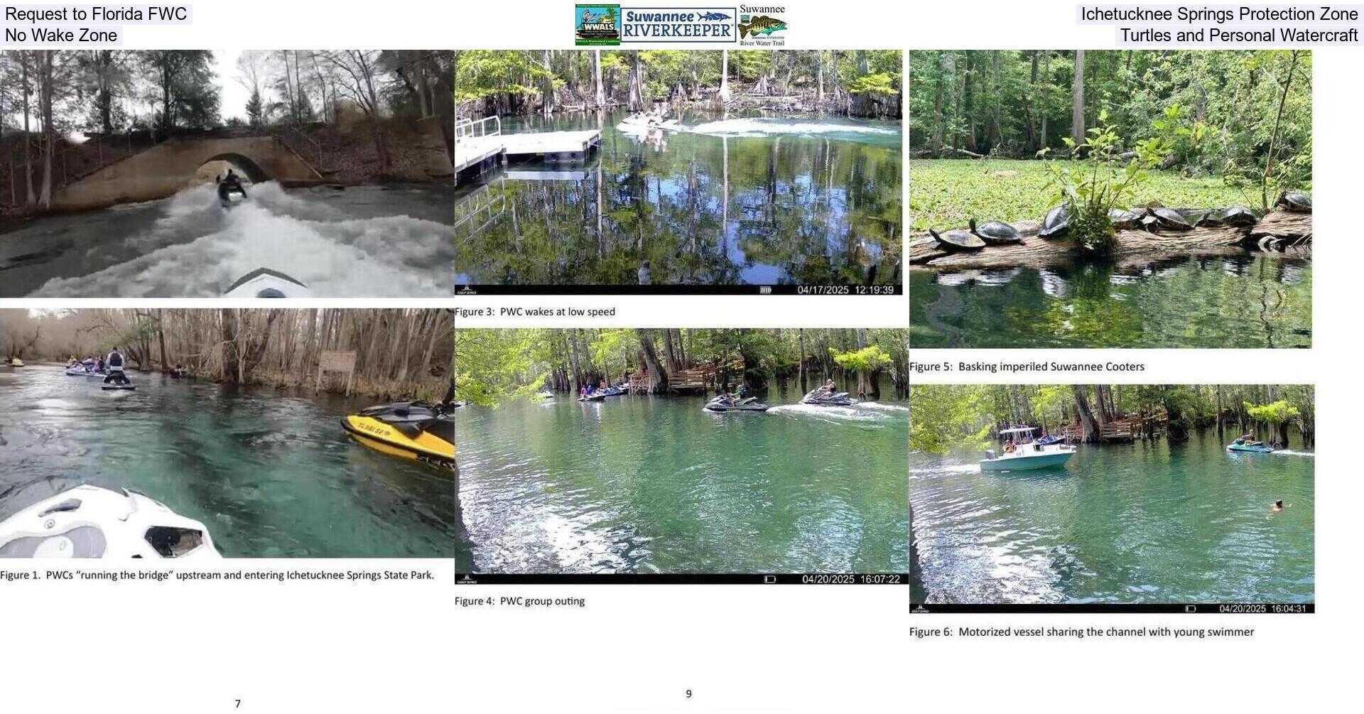 [Request to Florida FWC, Ichetucknee Springs Protection Zone, No Wake Zone, Turtles and Personal Watercraft]