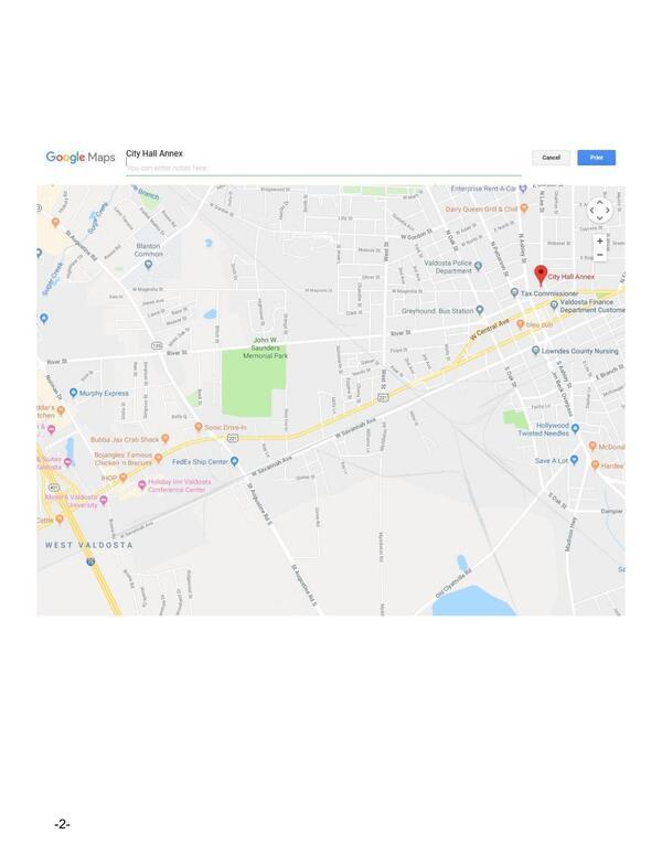 Map: Valdosta City Hall Annex