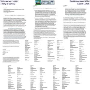 [Withdraw both Interim Final Rules about NEPA --many to USACE, August 4, 2025]