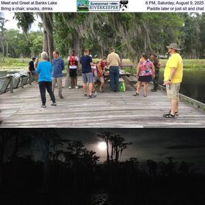 [Meet and Greet at Banks Lake, 6 PM, Saturday, August 9, 2025, Bring a chair, snacks; drinks; Paddle later or just sit and chat]