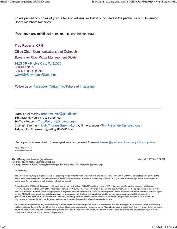 I have printed off copies of your letter and will ensure that it is included in the packet for our Governing Board members tomorrow. --Troy Roberts 2025-07-07