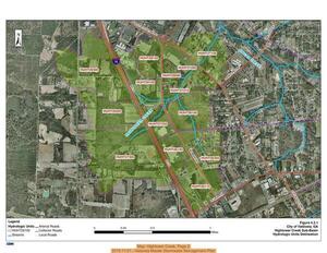 [Map: Hightower Creek, Page 2, 2010-11-01 --Valdosta Master Stormwater Management Plan]