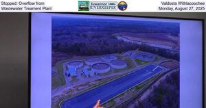 [Stopped: Overflow from Valdosta Withlacoochee Wastewater Treament Plant, Monday, August 27, 2025]