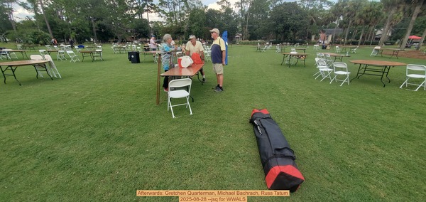 [Afterwards: Gretchen Quarterman, Michael Bachrach, Russ Tatum, 2025-08-28 --jsq for WWALS]