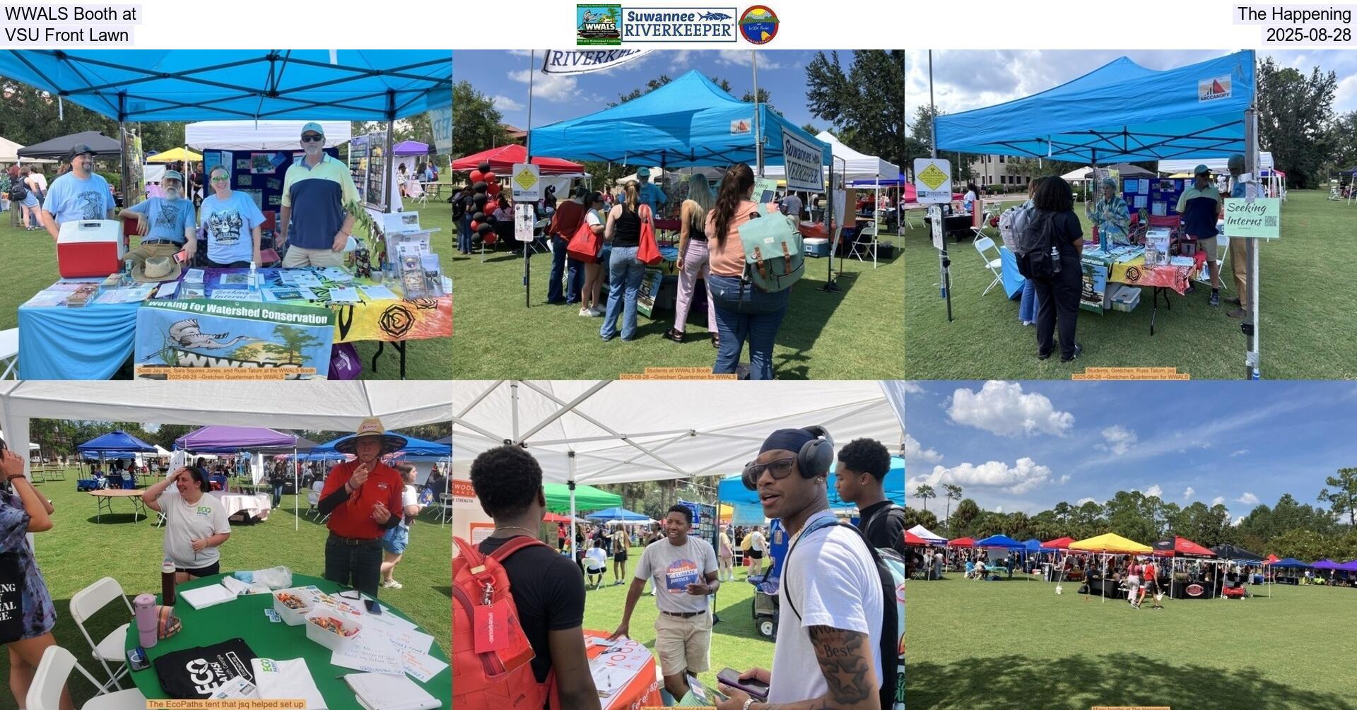 WWALS Booth at The Happening, VSU Front Lawn, 2025-08-28