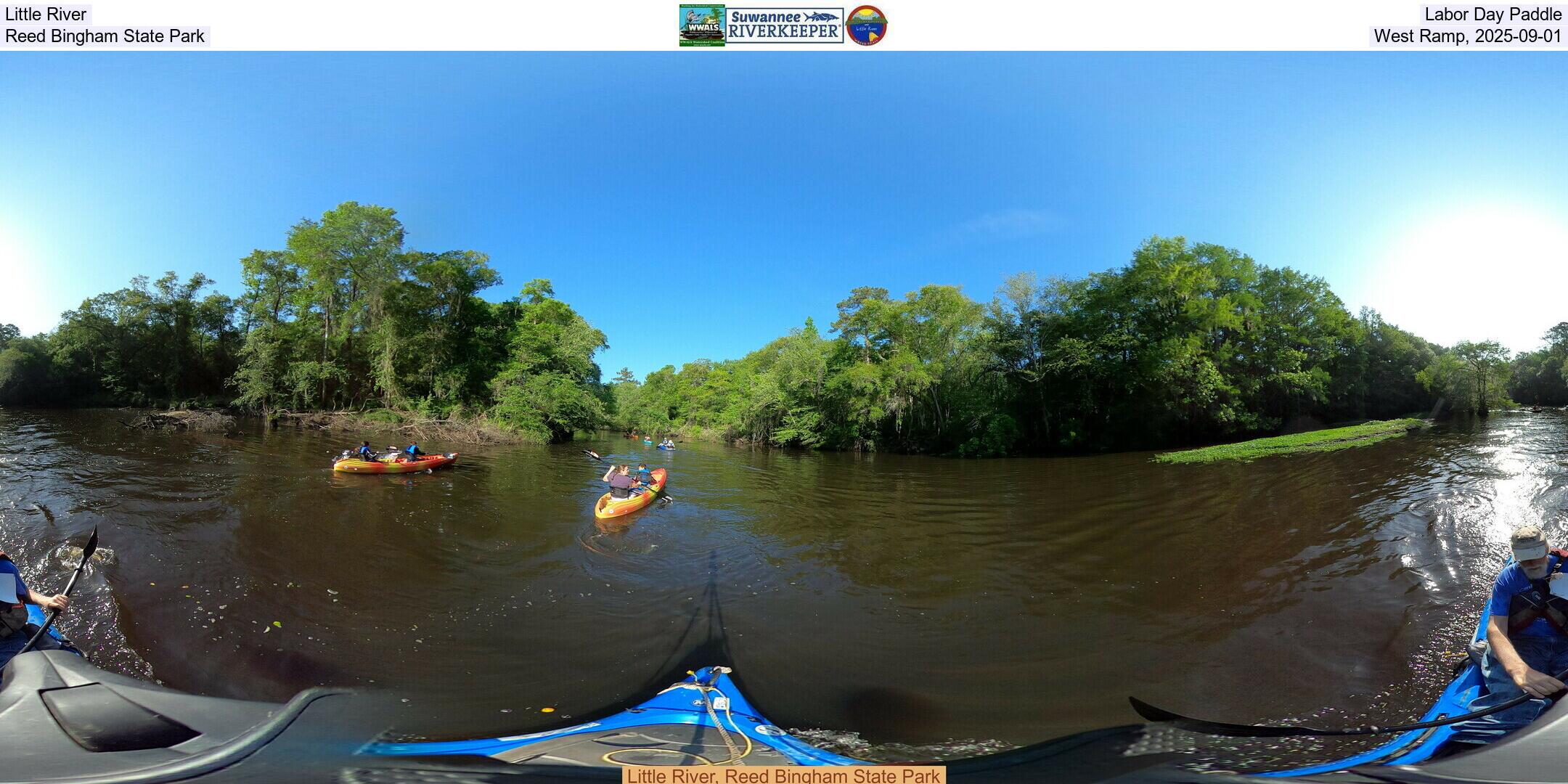 Little River, Labor Day Paddle, Reed Bingham State Park, West Ramp, 2025-09-01