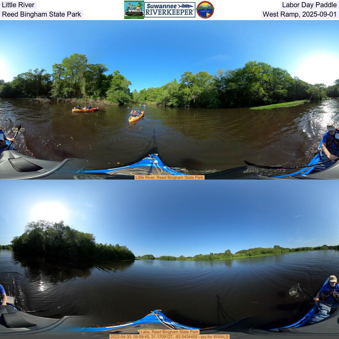 Little River, Labor Day Paddle, Reed Bingham State Park, West Ramp, 2025-09-01