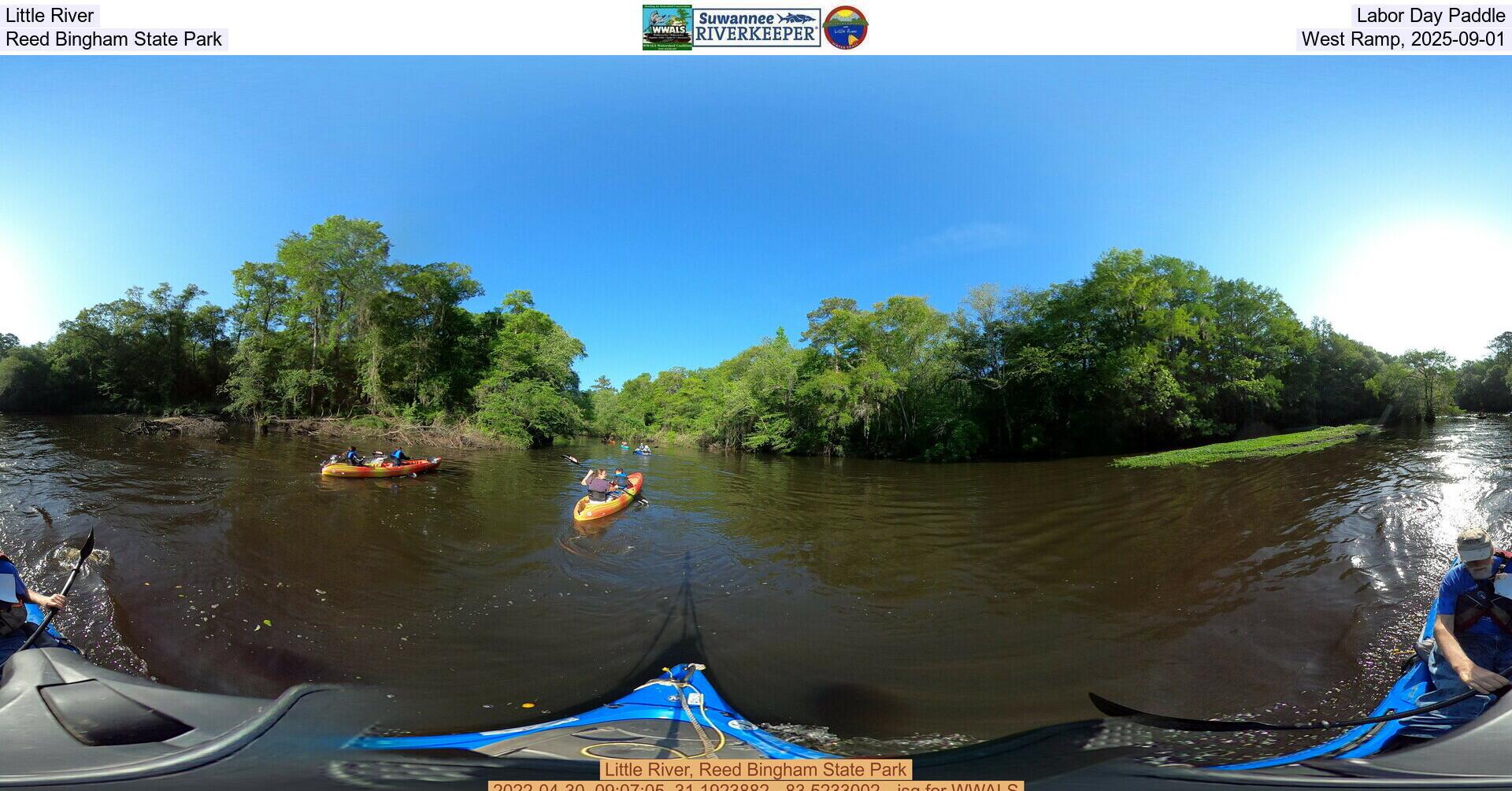 [Little River, Labor Day Paddle, Reed Bingham State Park, West Ramp, 2025-09-01]