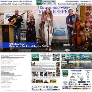 [Rena Ann Peck, Atlanta, GA, 2025-09-06, with Saylor Dollar, Tallahassee, FL, American Folk Revival song, Okefenokee, Suwannee Riverkeeper Songwriting Contest]