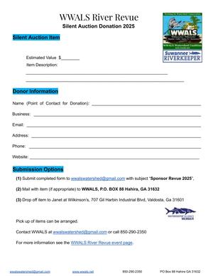 [Silent Auction --WWALS River Revue 2025 Page 2]