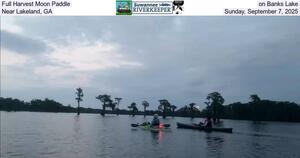 [Full Harvest Moon Paddle on Banks Lake, Near Lakeland, GA, Sunday, September 7, 2025]
