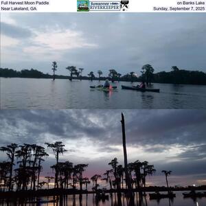 [Full Harvest Moon Paddle on Banks Lake, Near Lakeland, GA, Sunday, September 7, 2025]
