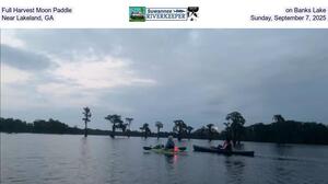 [Full Harvest Moon Paddle on Banks Lake, Near Lakeland, GA, Sunday, September 7, 2025]