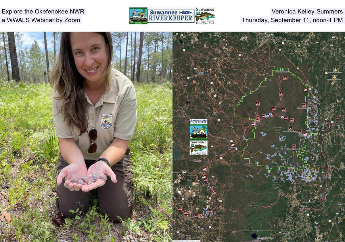 [Explore the Okefenokee NWR, Veronica Kelley-Summers, a WWALS Webinar by Zoom, Thursday, September 11, noon-1 PM]