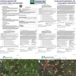 [Authorize selected staff to sign permit applications, etc., for FDOT, FDEP, and SWFWMD --Citrus BOCC 2025-09-23]